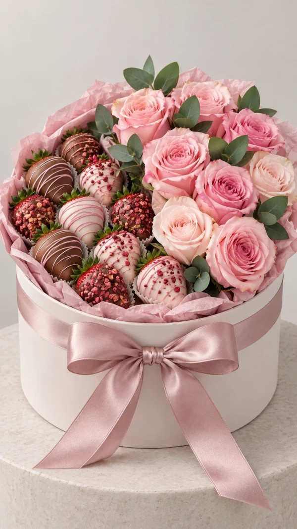 Клубничный бокс "Dolce Rose"